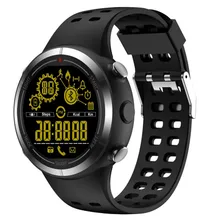 Круглый экран Bluetooth Смарт наручные часы IP67 Водонепроницаемый 50 м глубина 5 АТМ для Android и IOS со светящимся циферблатом монитор движения