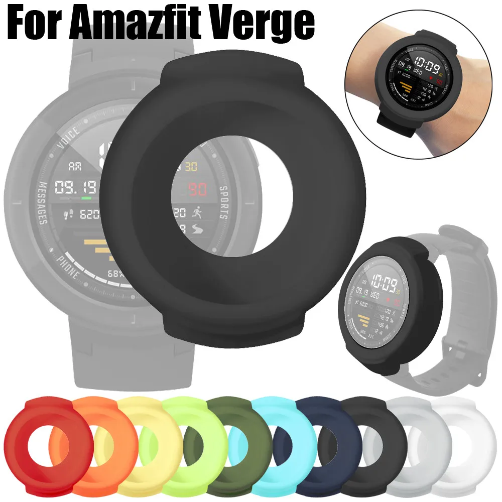 Для Huami Amazfit Verge Смарт-часы мягкие ТПУ Защита силиконовый Полный чехол смарт-часы аксессуары на замену