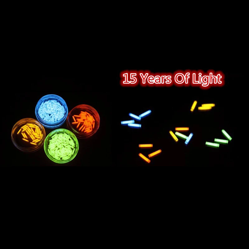 1,5*6 мм само светящееся кольцо для ключей 15 лет люминесцентная трубка EDC светящееся оборудование для кемпинга аварийные огни наружные инструменты