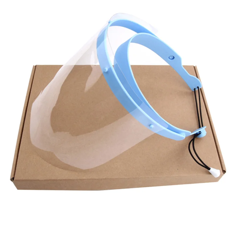 1 Frame With 10 Films Dental Protective Cover Detachable Face Shield