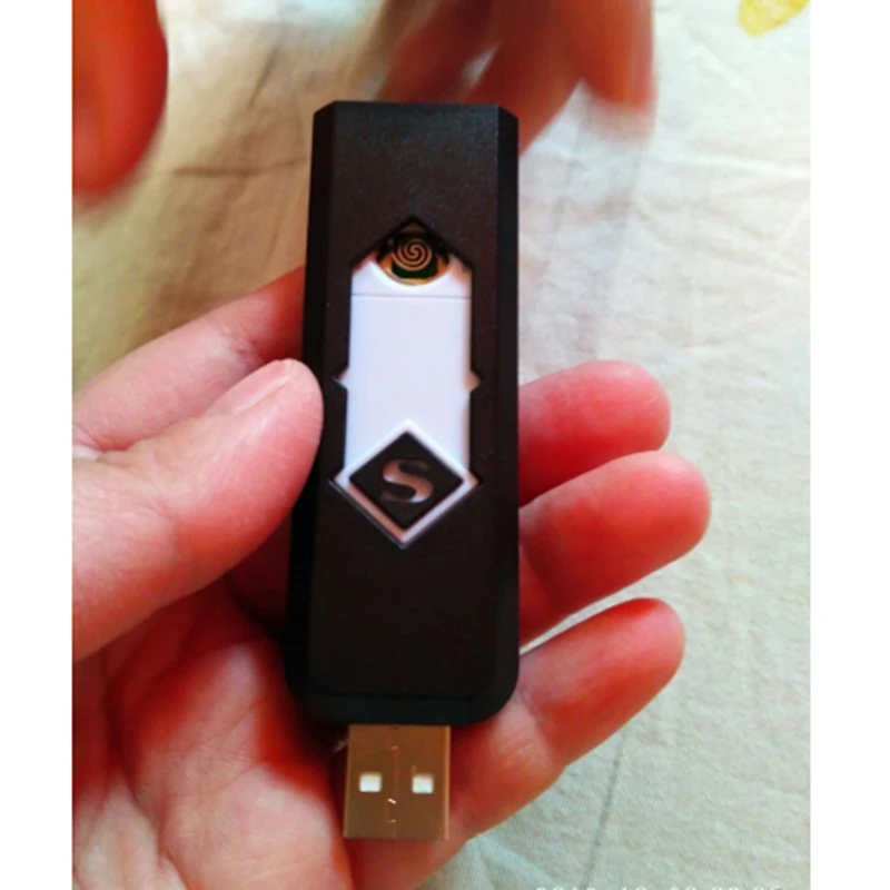 1 шт. ветрозащитный бездымный USB прикуриватель для зарядки зажигалки для электронных сигарет аксессуары для курения в подарок