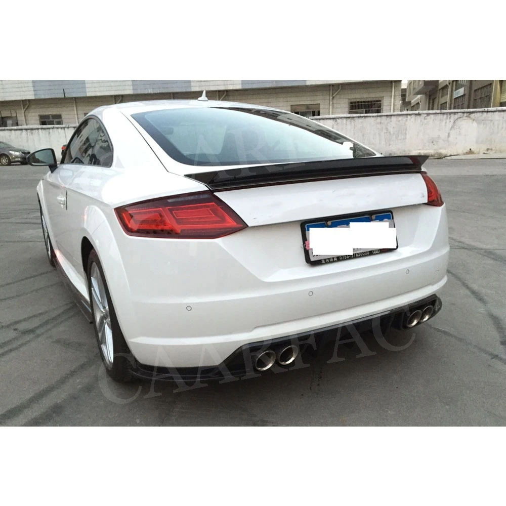 Для Audi TT диффузор губа на задний бампер спойлер для TTS TTRS 2015 2017 BT Стиль задняя