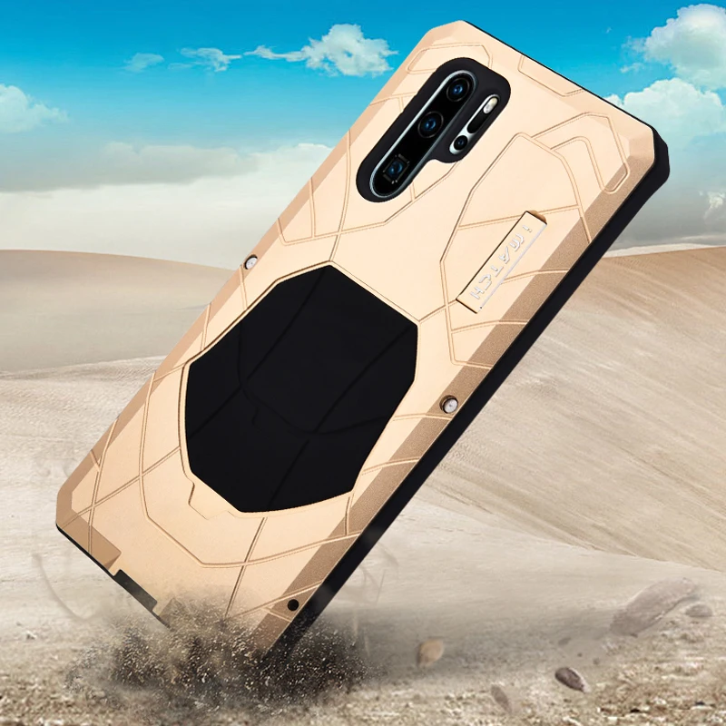 Водонепроницаемый чехол IMATCH для Huawei P30 Pro Роскошный Металлический силиконовый