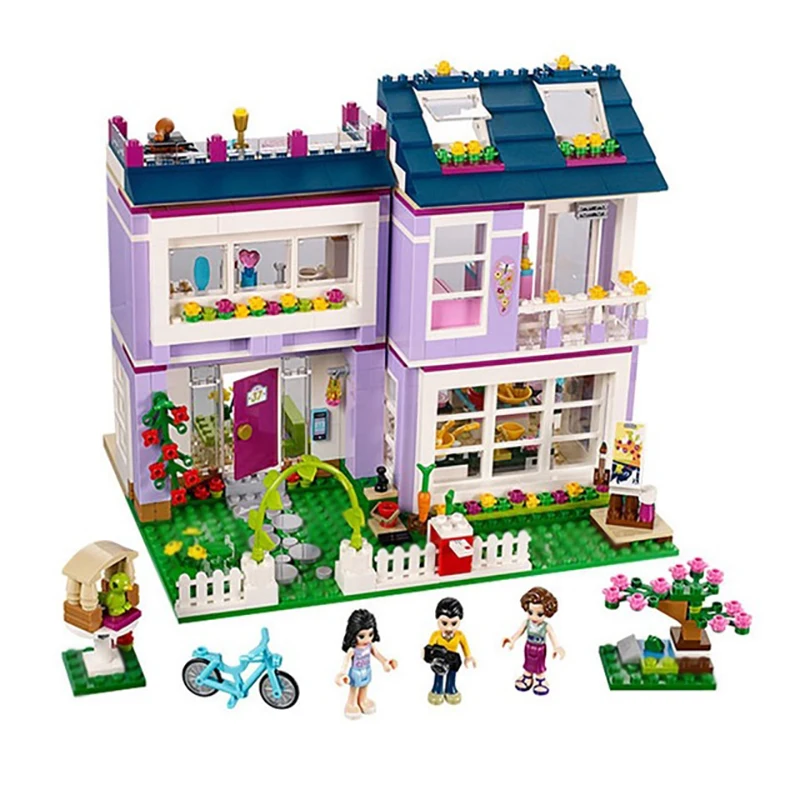 

Emma's Creative Studio DIY Bricks Friends Series Building Blocks Set 110 Pcs Toys For Girls Children Compatible with Lepin