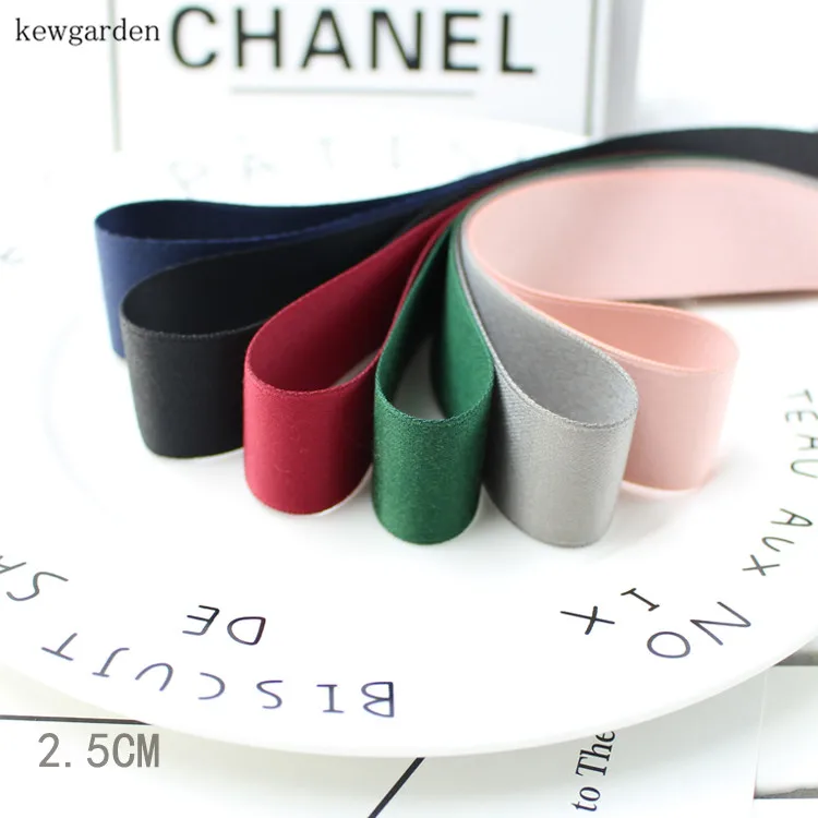 Kewgarden-25mm-1-Mate-Cotton-Satin-Ribbons-Handmade-Bowknot-Ribbon-DIY ...