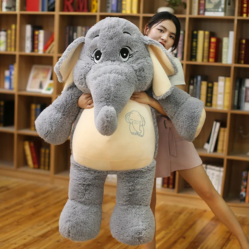 38cm68cm Baby Sleeping Comfort Plush Toy Gentle Elephant Big Ears Elephant Doll Children Christmas Gift Birthday 5