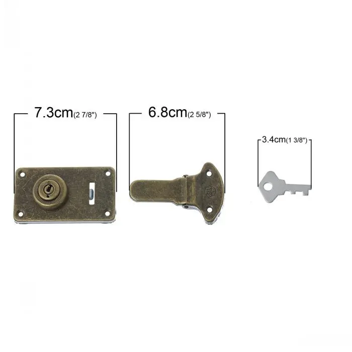 Dorabeads Jewelry Box Locks Latch With Key Antique Bronze Star Carved 7.3 x4.1cm 6.8 x4.5cm 3.4cm x2.2cm,3 Sets Dorabeads Jewelry Box Locks Latch With Key Antique Bronze Star Carved 7.3 x4.1cm 6.8 x4.5cm 3.4cm x2.2cm,3 Sets