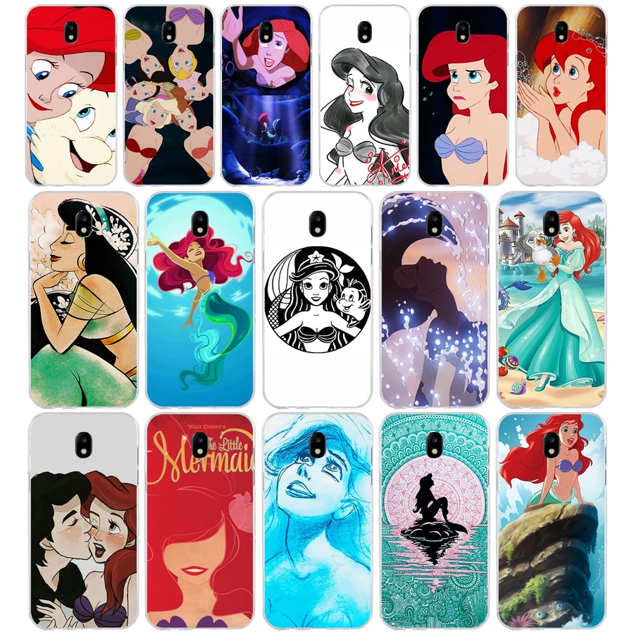 

07 Mermaid ariel the little Princess Soft Silicone Tpu Cover phone Case for Samsung j3 j5 j7 2015 2016 17 j2 prime j6 Plus 2018
