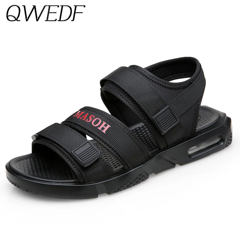 

2019 New Fashion Men's Sandals Summer Men Shoes Breathable Walking Beach Sports Slippers Outdoor Men\x Shoes Flat Casual W1-58