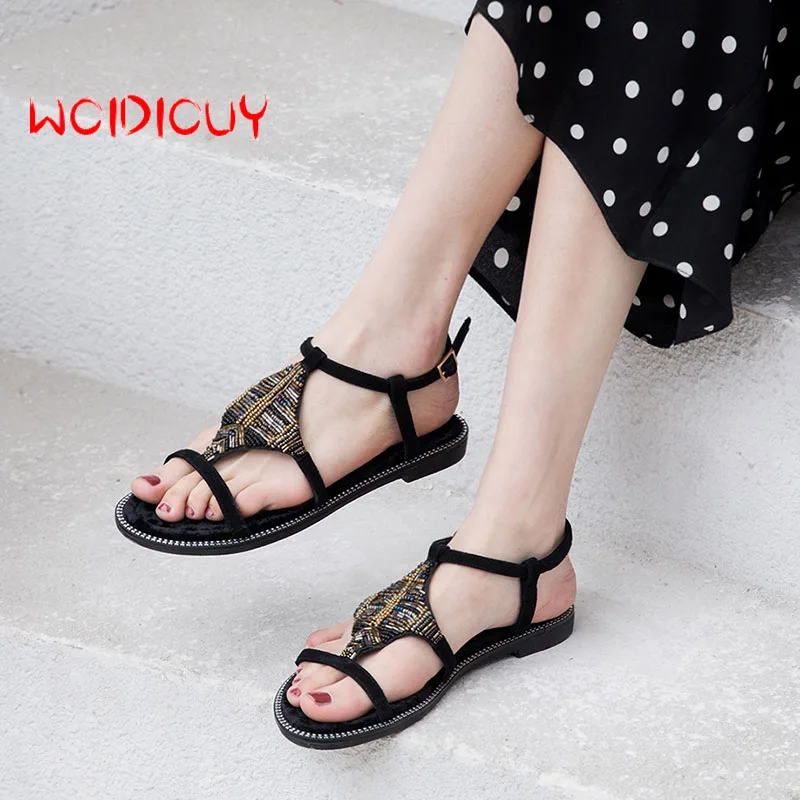 

New Women Sandals Fashion Summer Women Shoes Bohemia Gladiator Beach Flat Casual Sandals Leisure Female Ladies Sandals Women