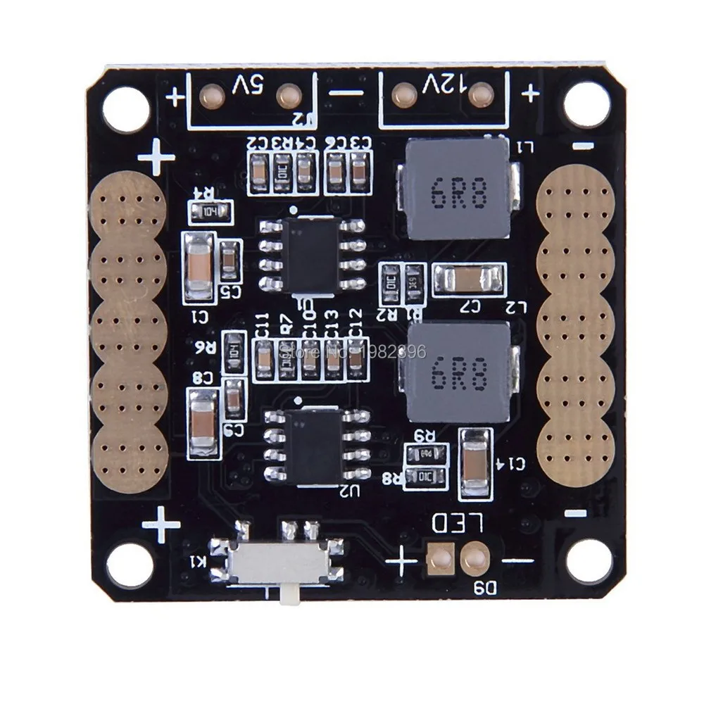 

CC3D Flight Controller Power Distribution Board with 5V/12V BEC Output LED Switch for FPV RC 250 Across Quadcopter