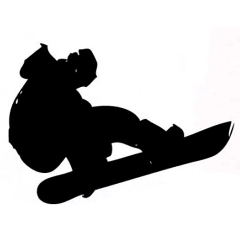 

14.1CM*10CM Interesting Snowboard Extreme Sports Decal Vinyl Car Sticker Silhouette S9-1024
