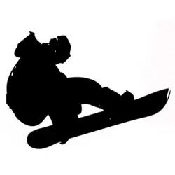 14.1 см * 10 см интересные сноуборд Экстремальные виды спорта наклейка автомобиля винила стикер силуэт S9-1024