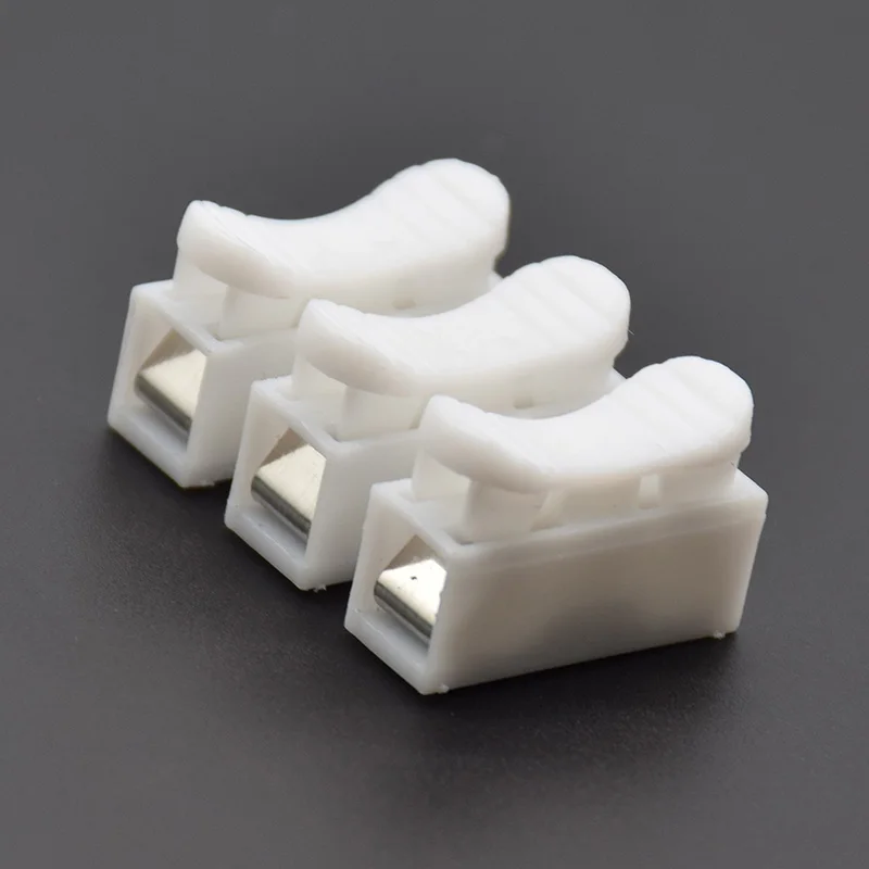 10 шт./лот CH-3 Spring Wire Quick Connector 3pins G7 Electric Crimp Terminals Block Splice Cable Clamp Easy Fit Led Strip |