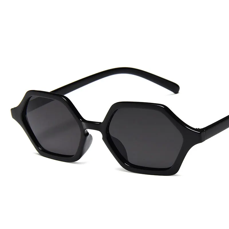 

New polygonal small frame sunglasses metal hinge glasses fashion popular multicolor Leopard pattern UV Light weight outdoor