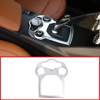 

Matte ABS Chrome Central Control Shifting Decorative Panel Frame Trim For Alfa Romeo Giulia Stelvio 2017 Car Accessories