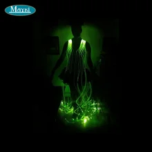 Новая одежда супер Awesome волокно оптическое платье с 7 Изменение цвета машины шт. и 100 шт. star