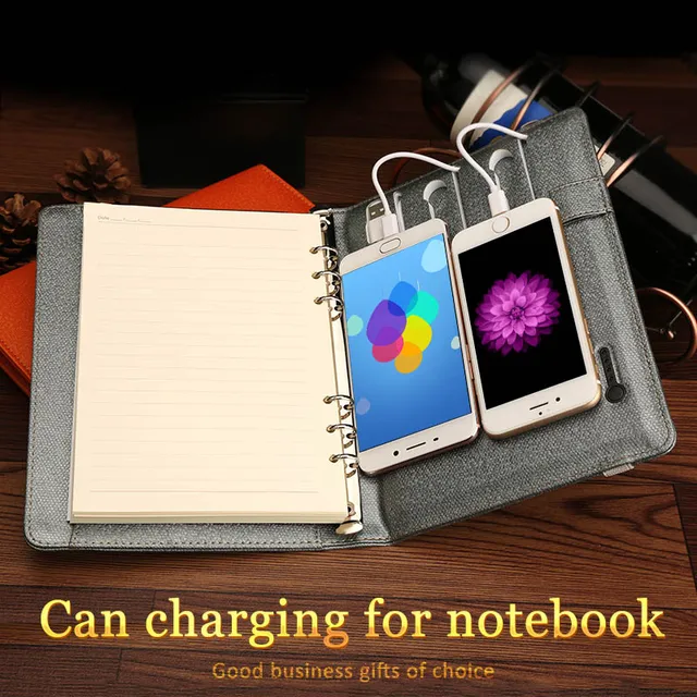 agenda a5 filofax business diary school planner power bank note daily business diary