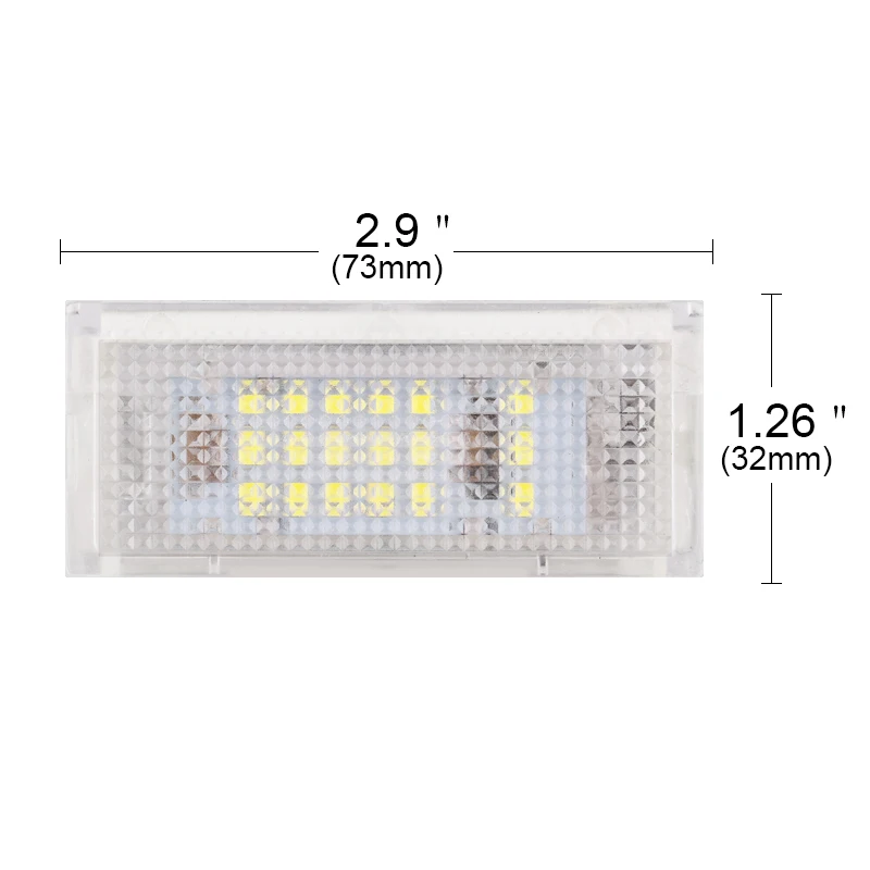 Urbanroad 2 шт./пара белый 3528 Led Подсветка регистрационного номера 6000k 12v лампа для подсветки номерного знака для BMW E46 4D 323i 325i 328i Plug& Play