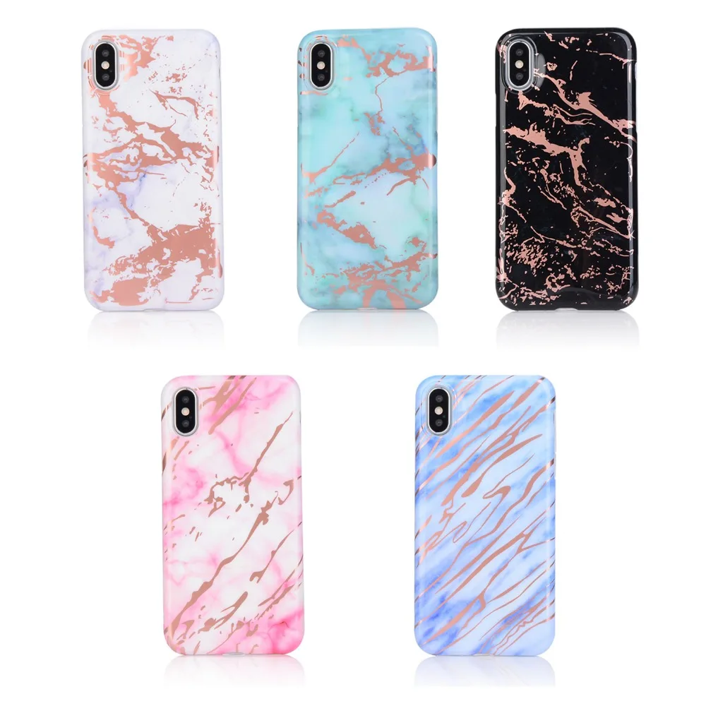

H.X.S is suitable for the new apple iphone marble finish bronzing phone case series