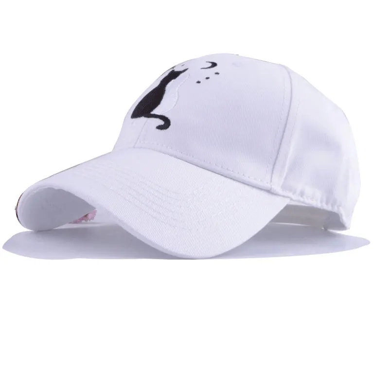  baseball cap men women mens baseball cap men black cap dad hat embroidery two cat  gorras de animales animal cap (1)