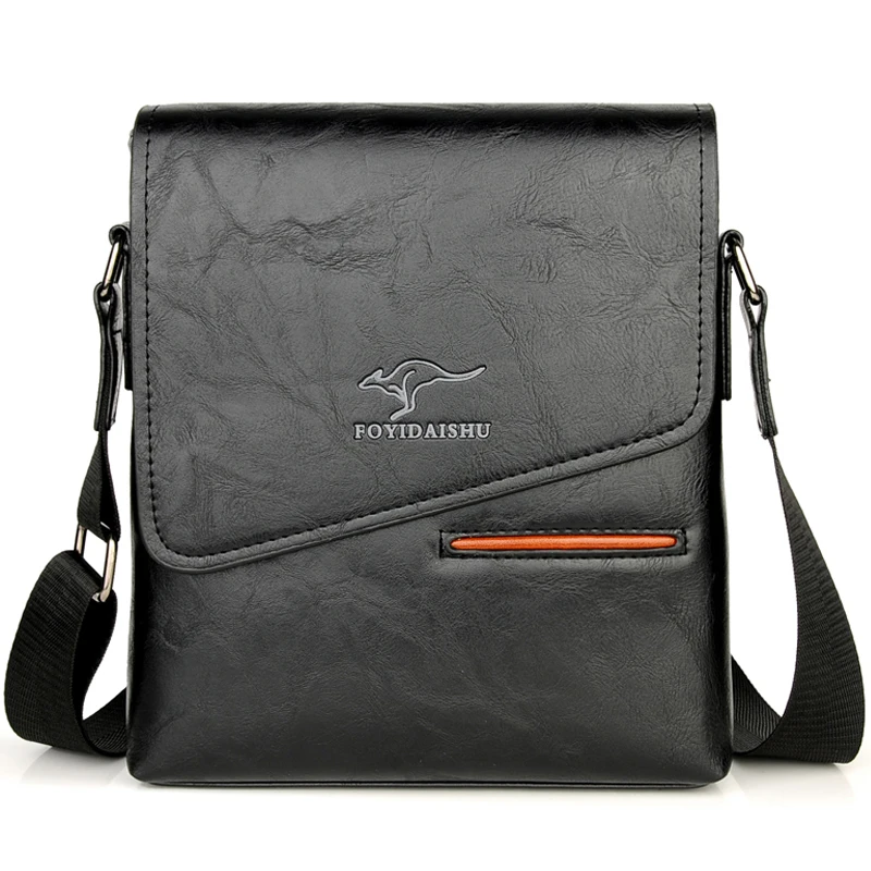 الكنغر الفاخرة العلامة التجارية خمر حقيبة الكتف للرجال والجلود حقيبة ساعي للماء مكتب الأعمال Crossbody حقيبة للذكور حقائب الكنغر الفاخرة العلامة التجارية خمر حقيبة الكتف للرجال والجلود حقيبة ساعي للماء مكتب الأعمال Crossbody حقيبة للذكور حقائب