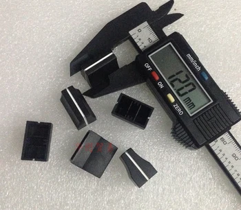 

3pcs mixer stage fader cap straight slide potentiometer cap Inner hole 8mm / knob putter cap long 19MM high 18MM