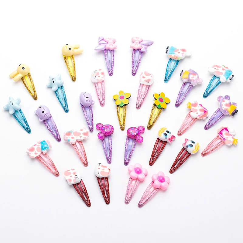 

1Pair Mix Color Styles Flower Cartoon Assorted Lovely Kids Girls Woman HairPin Clips Girls Hair Accessories Jewelry