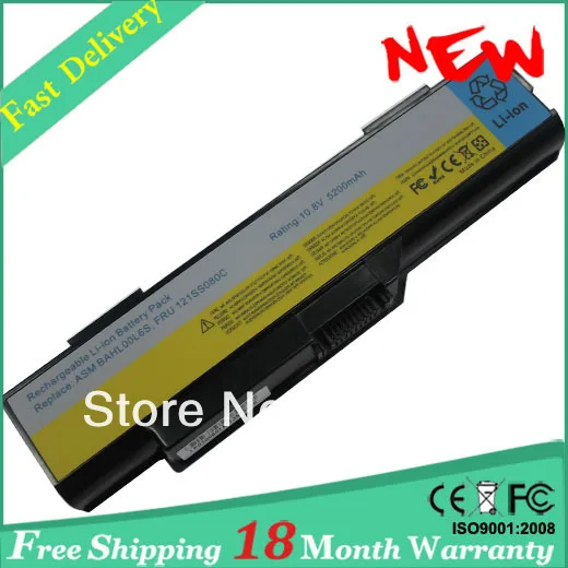 3000 G400 59011 аккумулятор 5200 мАч ноутбук для Lenovo 14001 2048 серии G410 ASM BAHL00L6S FRU 121SS080C |