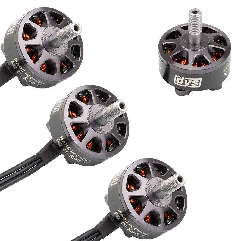 

4pcs DYS Sunfun series slime brushless motor SF2207 1750 2400 2750KV 3-6s for multirotor Quadcopter FPV toys