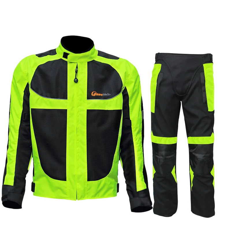

Riding Tribe Summer/winter Motorcycle Breathable Mesh Moto Protective Jacket Men's Reflective Racing Moto Jackets Jersey Pants