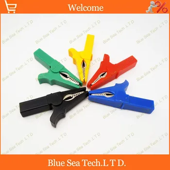 

Sample,5 pcs Alligator Clip with 4mm socket,Brass nickel plated+PA Alligator Cable Clip,CATIII 1KV/MAX.32A Free Shipping