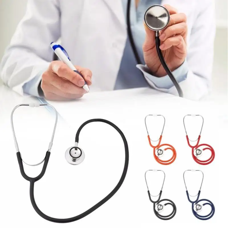 1 Pcs Stethoscope Double sided Single Tube Aluminium Alloy Chestpiece