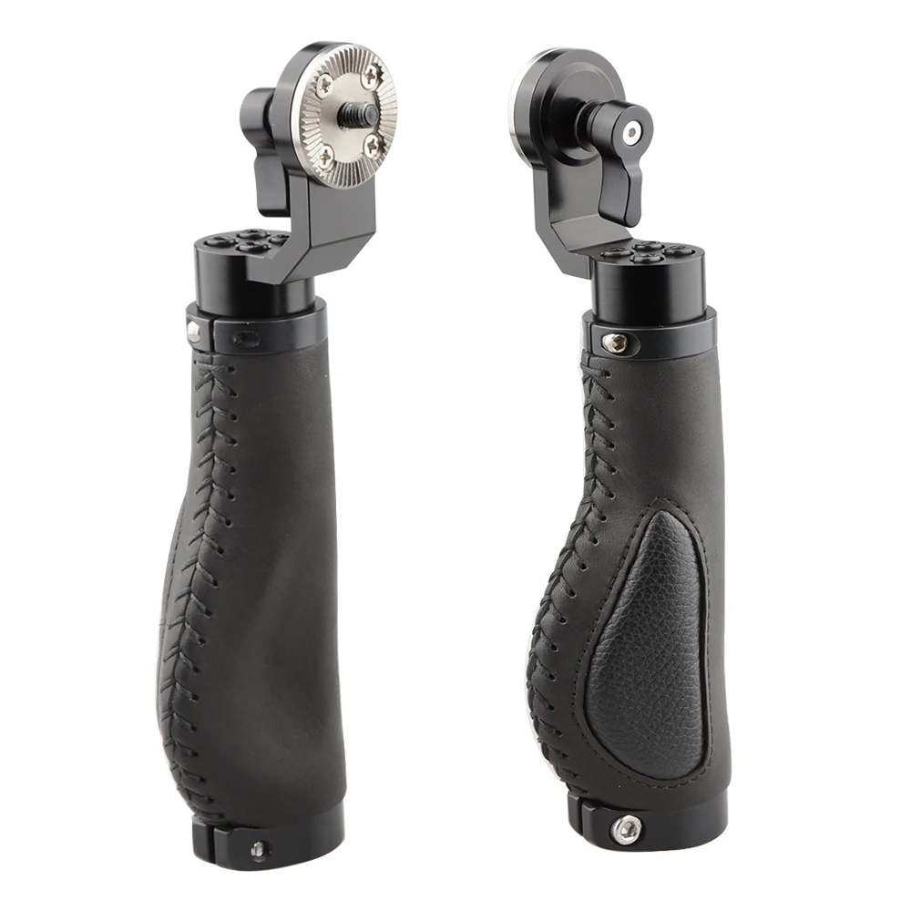 CAMVATE Camera DSLR Cage Handle Grip Aluminum Leather Rosette for ARRI