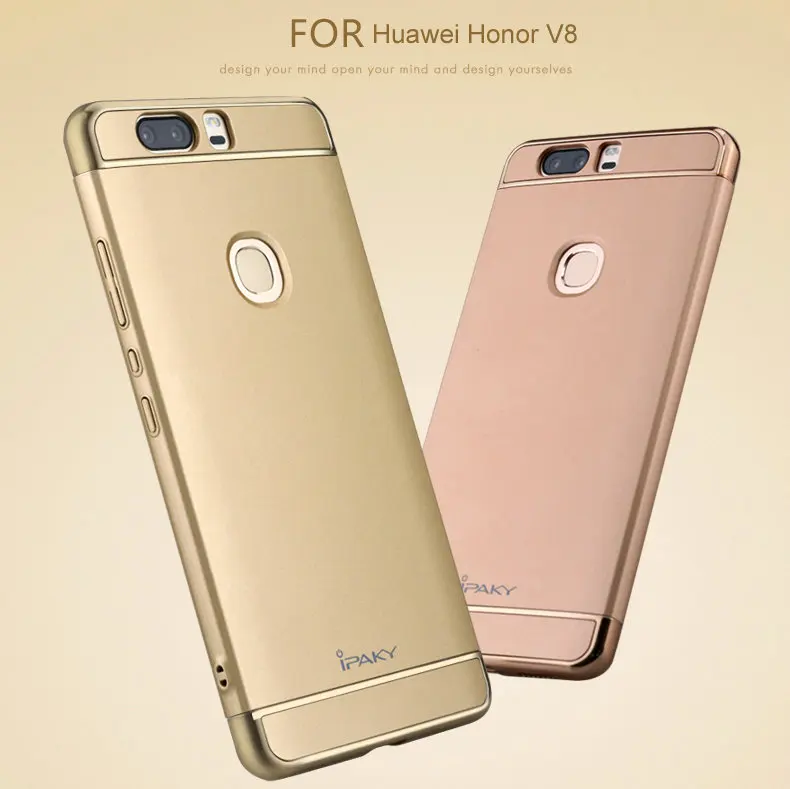 For Huawei Honor V8 iPaky 3in1 PC Cover Case for huawei honor v8 Ultra-thin Matte Frosted Anti-fingerprint phone cases |