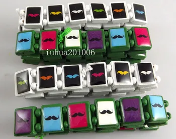 

Wholesale 24 pcs Beard Wood stretch bracelets Fashion Jewelry