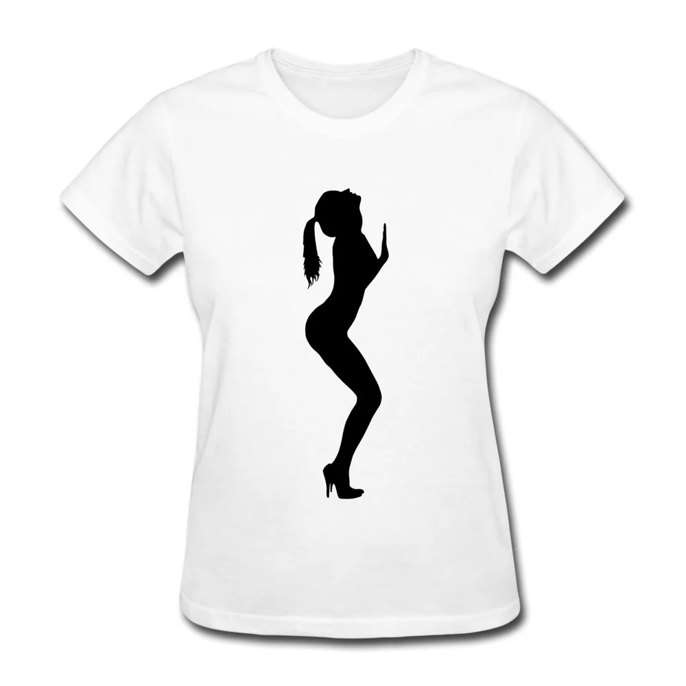 Download Make Own Regular Womens T Shirt Sexy Girl Silhouette Swag ...