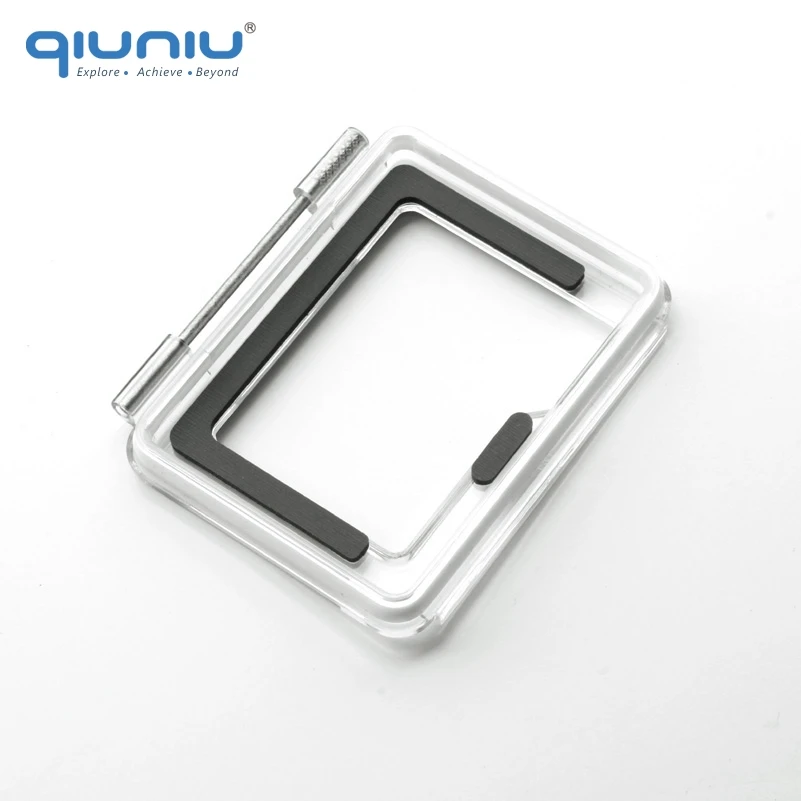 

QIUNIU For Go Pro Accessories Open Skeleton Backdoor Touch Display Case Cover Replacement for GoPro Hero 4 Silver Housing Case
