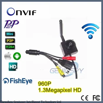 

1.3 Megapixel 1.78mm Fisheye Lens Wide Angle Onvif 960P Wireless Ip Wifi camera Indoor Mini Wifi Ip Network Camera Covert