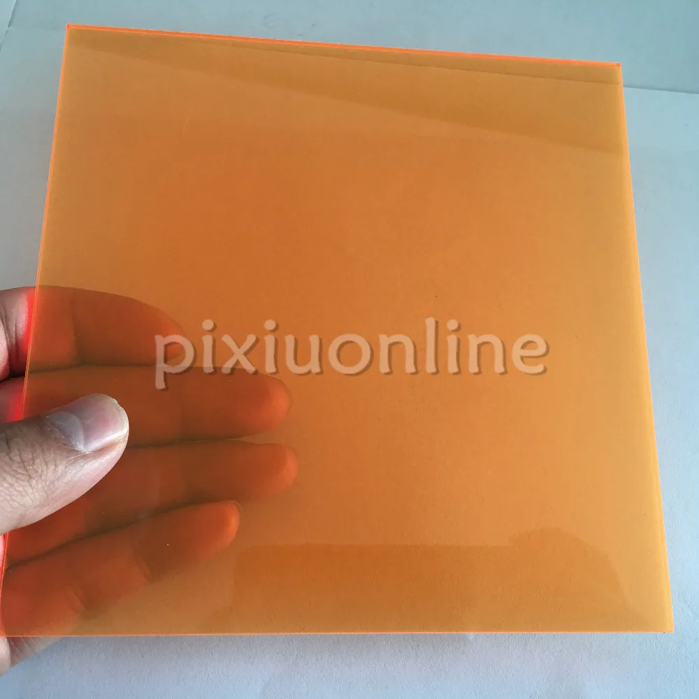 Buy 1pc J587b Transparent Acrylic Board Orange Color