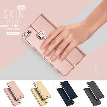 

DUX DUCIS Leather Case for Huawei P10 Lite Fundas Luxury Flip Stand Card Slot Wallet Cover for Huawei P10 Lite Case Coque Hoesje