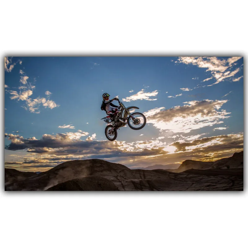 

Mountain Motorcycle Mountain Bike Competition Poster Custom Home Decoration Fashion Silk Fabric Wall Poster Car Design Wallpaper