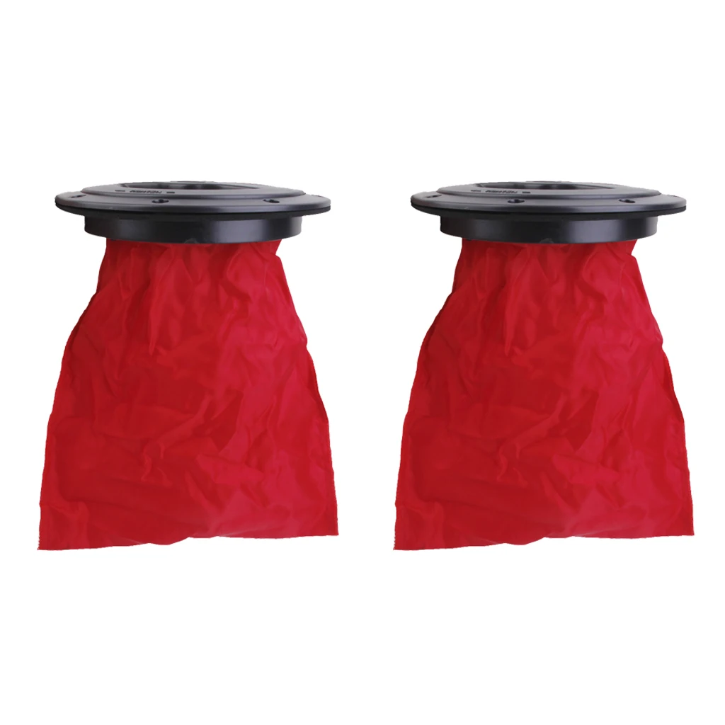 2 Pieces/ Set Durable 6 inch Marine Boat Canoe Kayak Hatch Cover Deck Plate with Removable Storage Bag