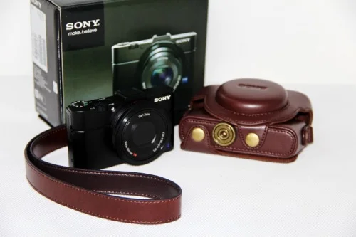 Чехол для камеры из искусственной кожи, защитный плечевой ремень для sony RX100 RX100 II III RX100 IV V RX100 VI