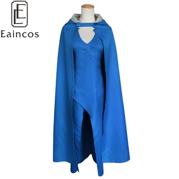 

Game of Thrones Daenerys Targaryen Blue Dress Cosplay Halloween Party Costume Uniform Customized Size