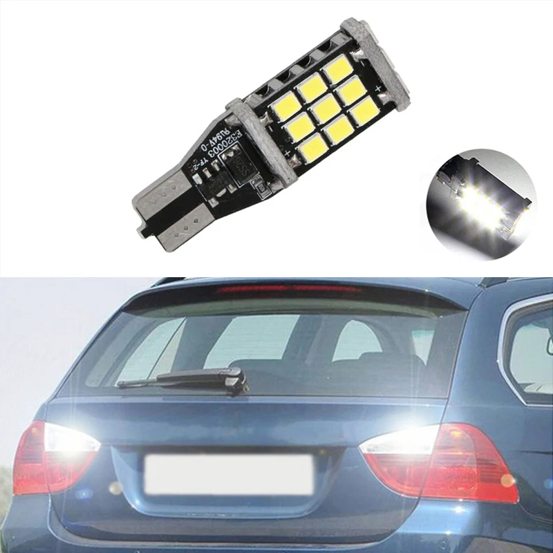 

1X Canbus Car LED Lamp W16W Led T15 2835 Chip Backup Reverse Light Bulb For BMW 5 Series E60 E61 F10 F11 F07 E39 E90 Mini Cooper