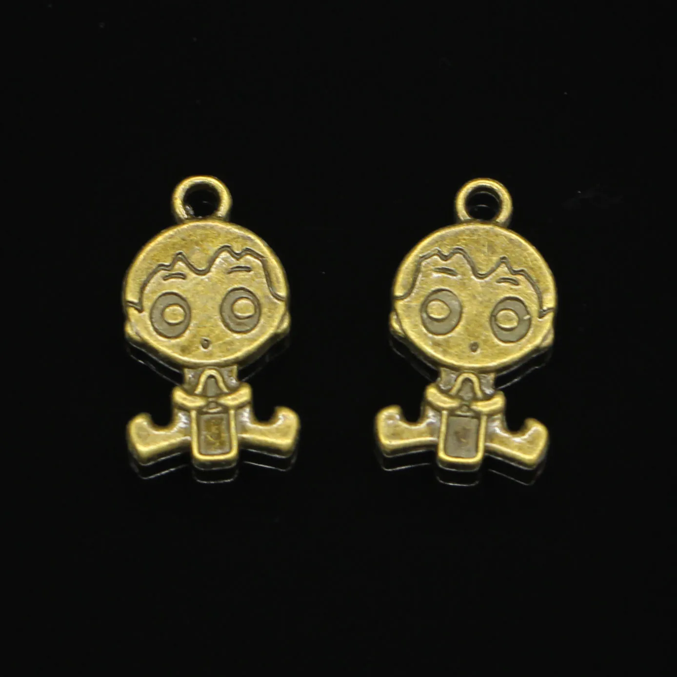 8pcs Baby boy Charms Antique Bronze Plated Zinc Alloy Charms Pendants