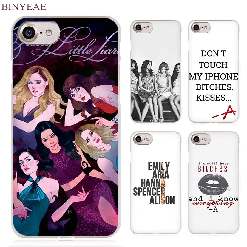 

BINYEAE Pretty Little Liars simple Clear Cell Phone Case Cover for Apple iPhone 4 4s 5 5s SE 5c 6 6s 7 7s Plus