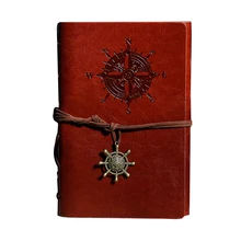 Ретро персональный блокнот s Журнал Блокноты Кольцо Связующий дневник ноутбук светильник коричневый S