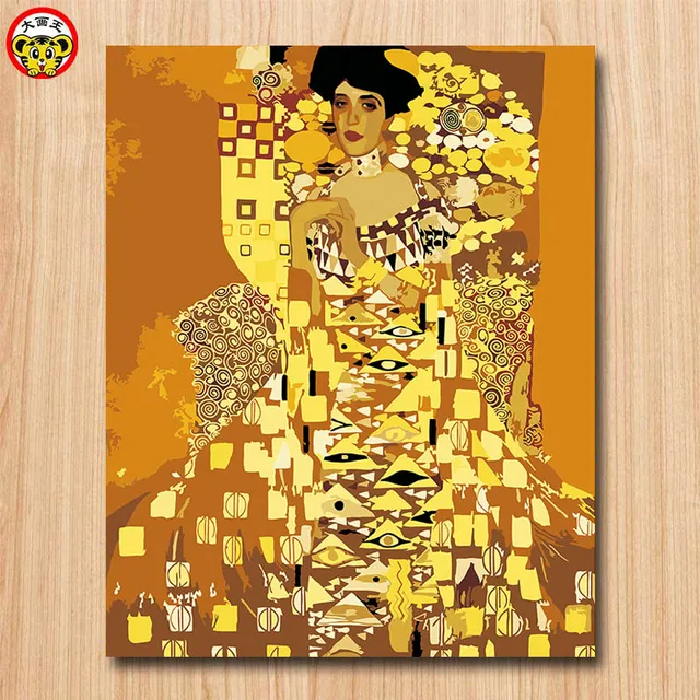 painting by numbers art paint by number Kiss _ gustav klimt DIY Home